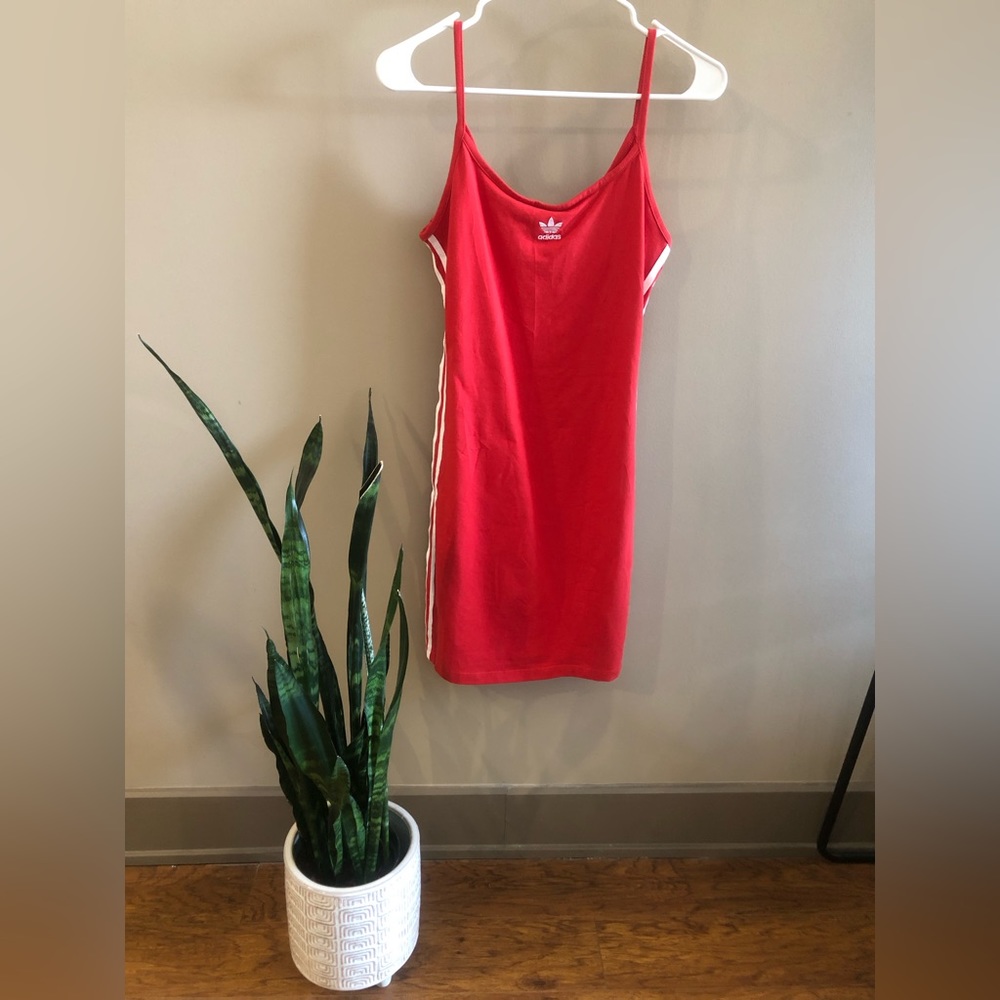 Red Adidas dress